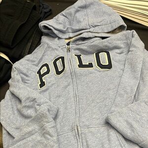Polo by Ralph Lauren Kids Light Blue Zip-Up Hoodie